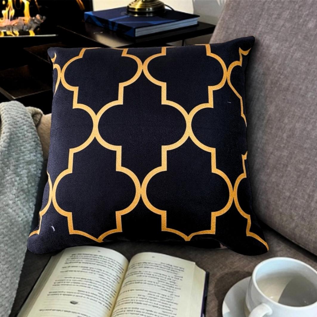 Cojín ArtDeco Black & Gold - Tex Lovers Hub