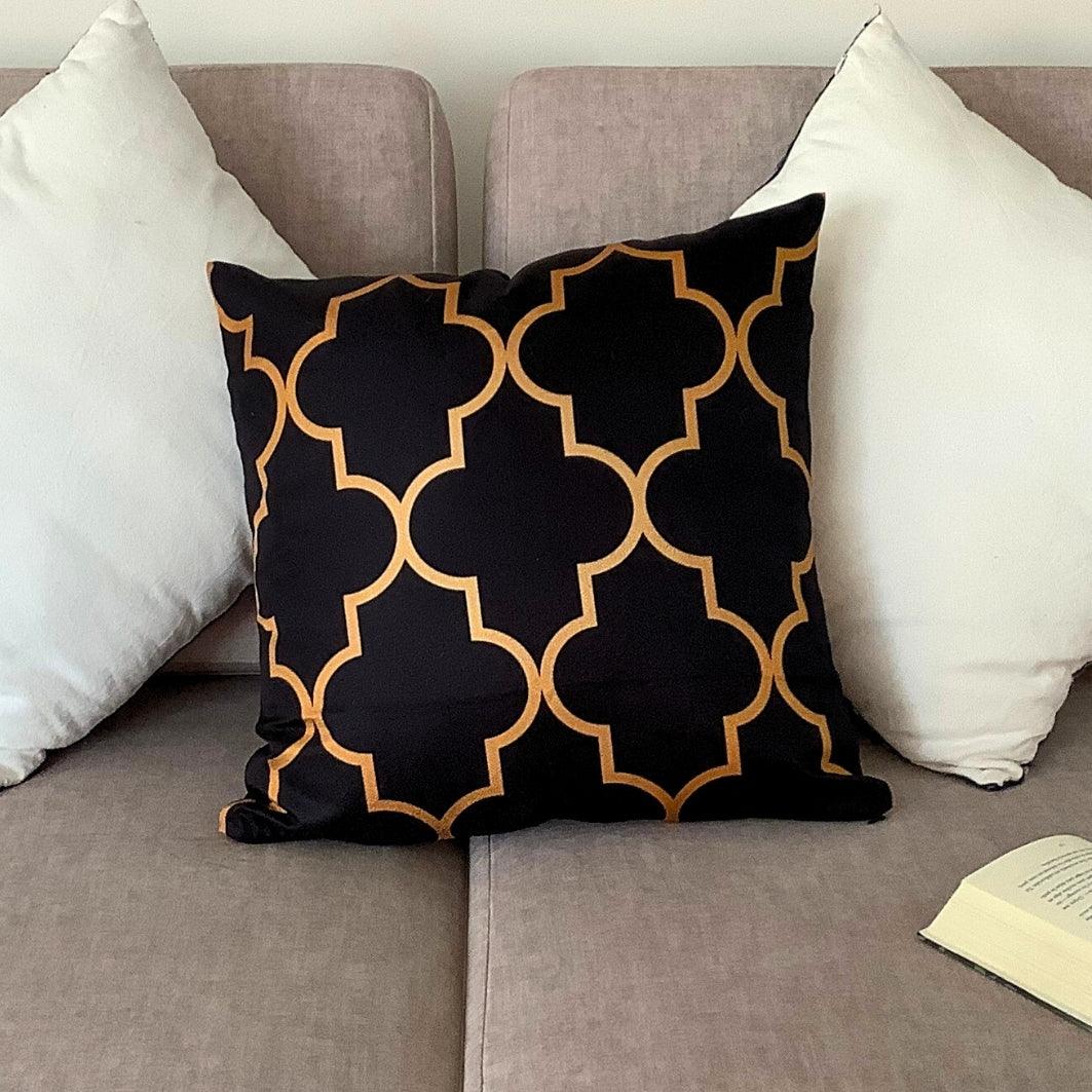 Cojín ArtDeco Black & Gold - Tex Lovers Hub