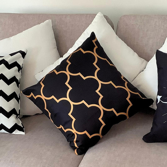 Cojín ArtDeco Black & Gold - Tex Lovers Hub
