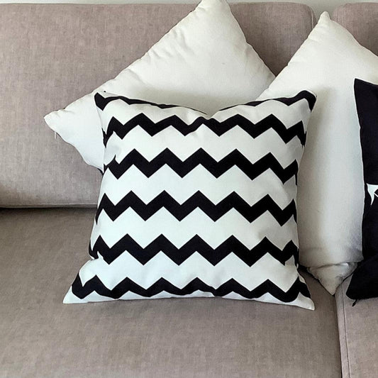 Cojín Zigzag Black White - Tex Lovers Hub