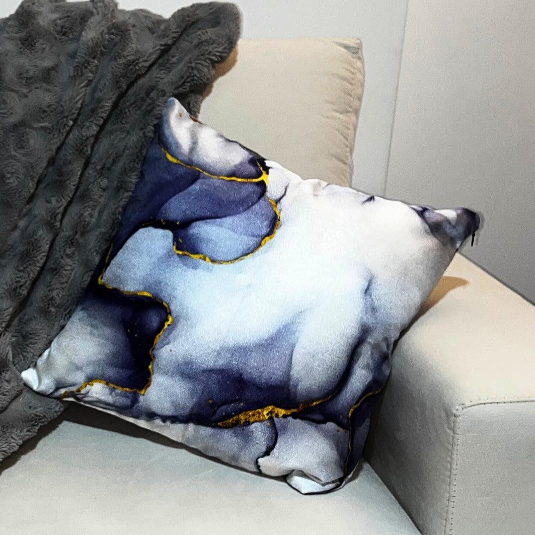 Cojín Marmol Gray & Gold - Tex Lovers Hub